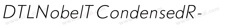 DTLNobelT CondensedR字体转换